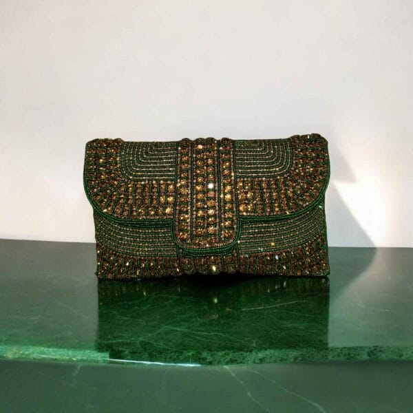 Green Clutch Purse