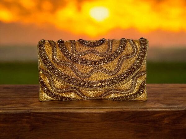 Gold Clutch Purse - Image 3