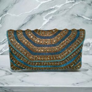 Blue Clutch Purse