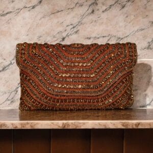 Orange Clutch Purse