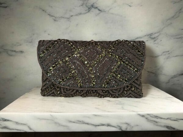 Silver Clutch Purse