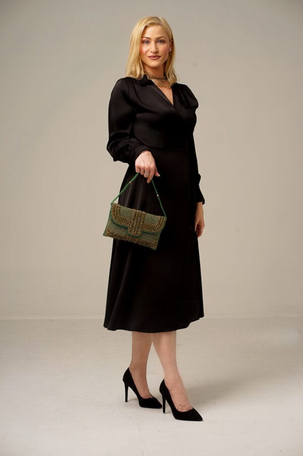 Black wrap dress - Image 6