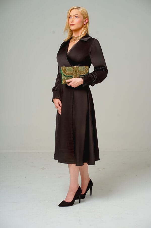 Black wrap dress - Image 5