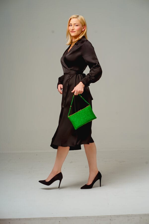 Black wrap dress - Image 4