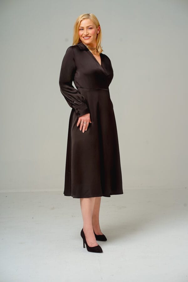 Black wrap dress - Image 2